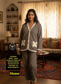 ultra-warm woollen fur night suit!