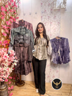 Women's Elegant Imported Marvel Collared Co-Ord Set