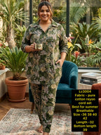 Summer Casual 2-Piece Collared Shirt & Trouser Set