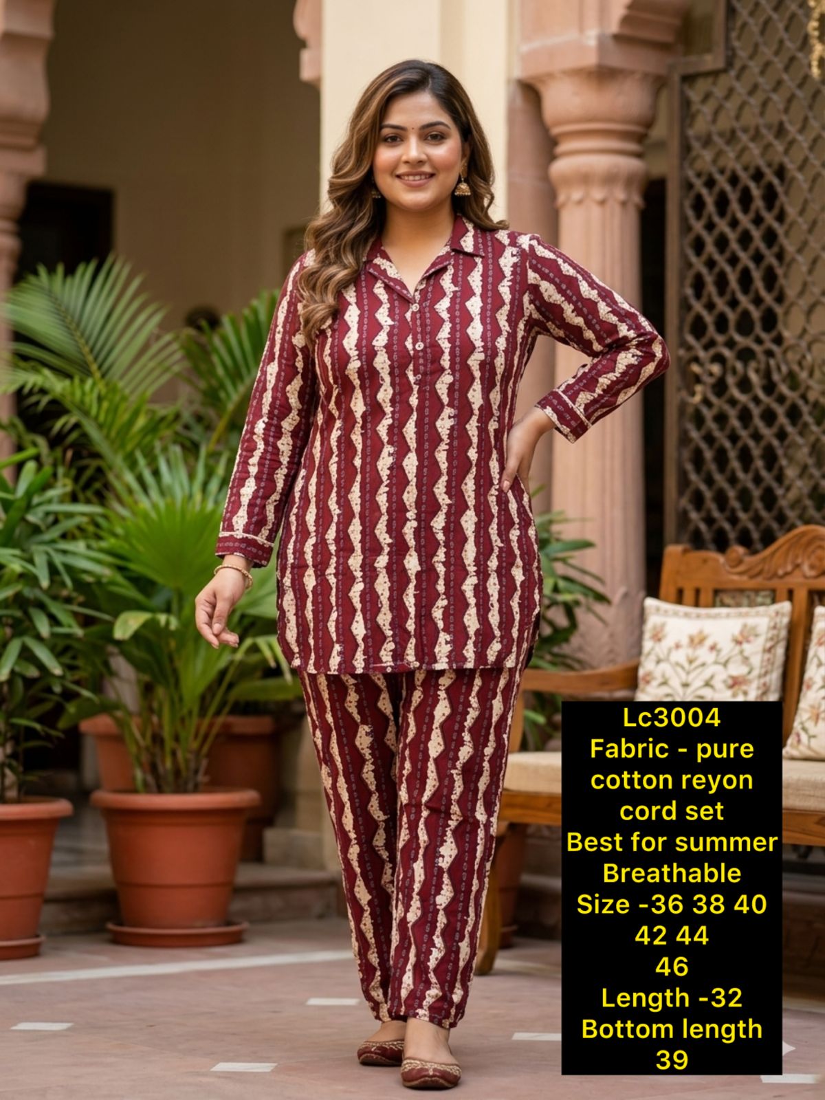 Summer Casual 2-Piece Collared Shirt & Trouser Set