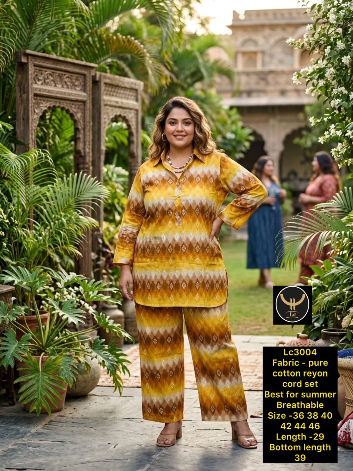 Summer Casual 2-Piece Collared Shirt & Trouser Set