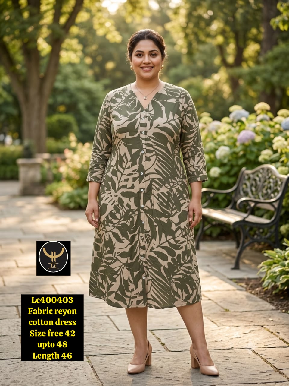 Printed Breathable Cotton dress