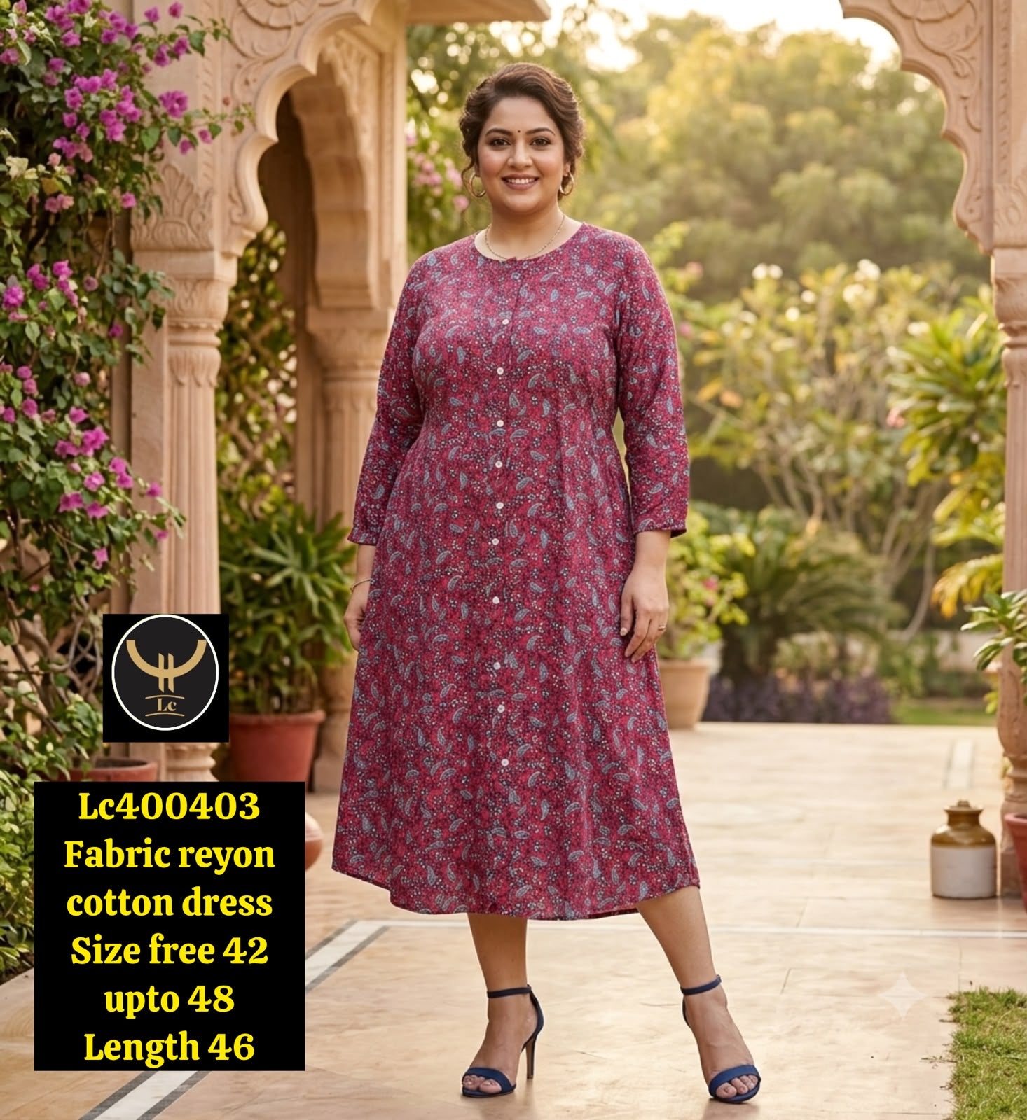 Printed Breathable Cotton dress