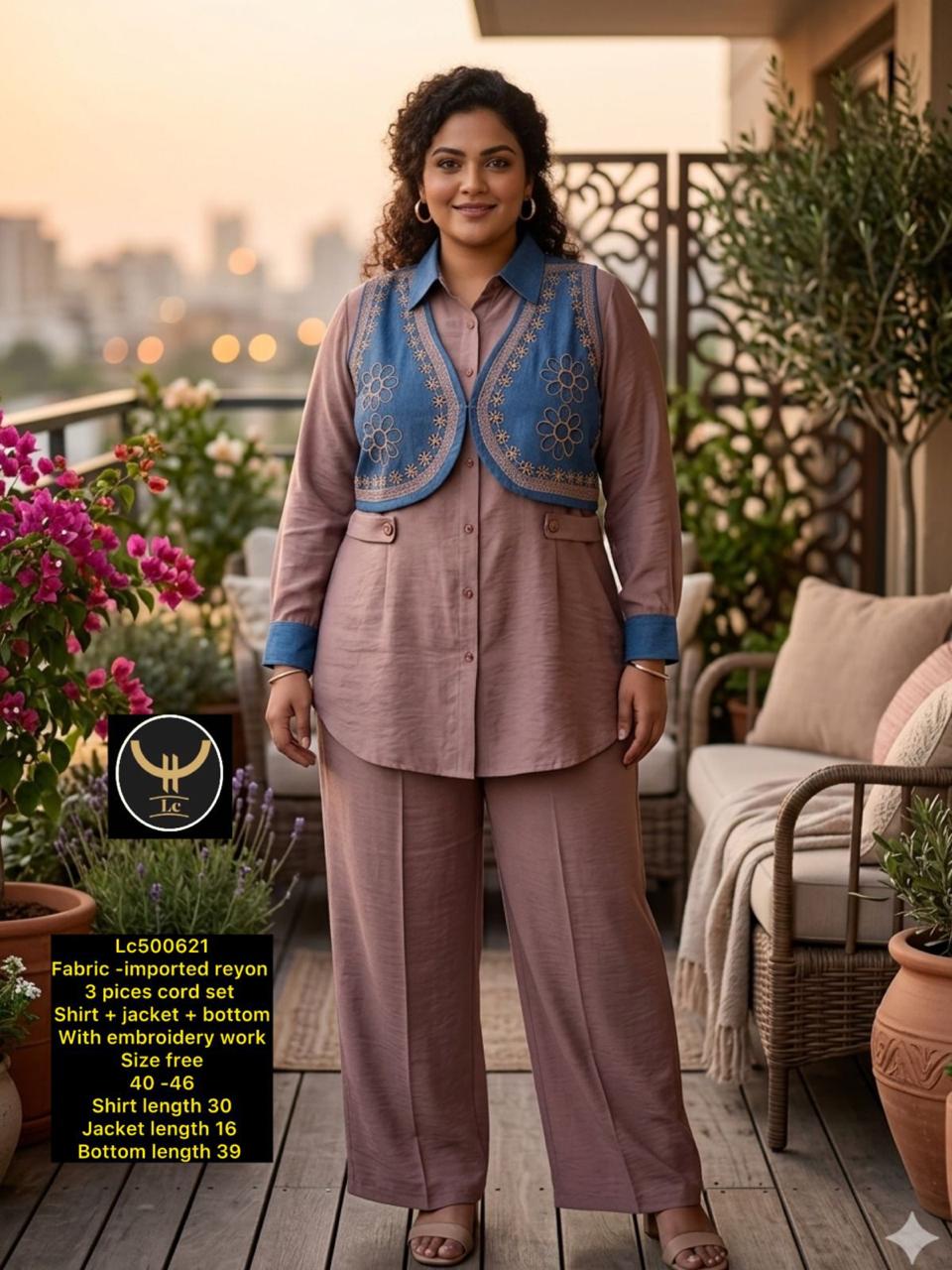 Stylish Notch Lapel Jacket & Fitted Pants Co-ord Set for Workwear