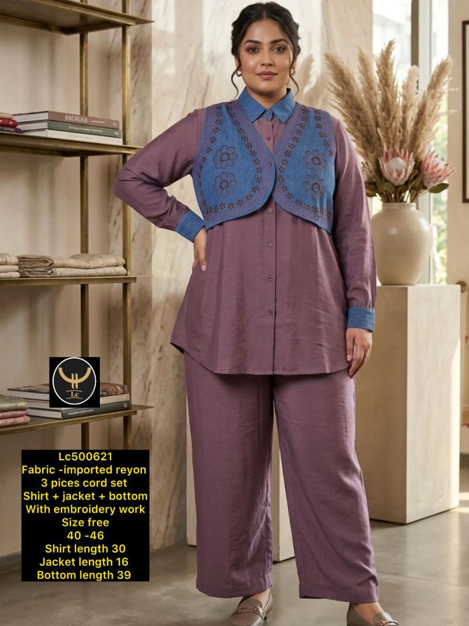 Stylish Notch Lapel Jacket & Fitted Pants Co-ord Set for Workwear