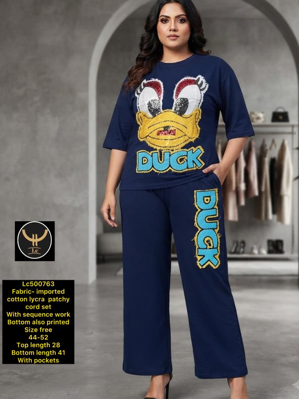 Everyday Comfort: Breathable Stretchable Oversized Top & Wide-Leg Trouser Set for Plus Siz