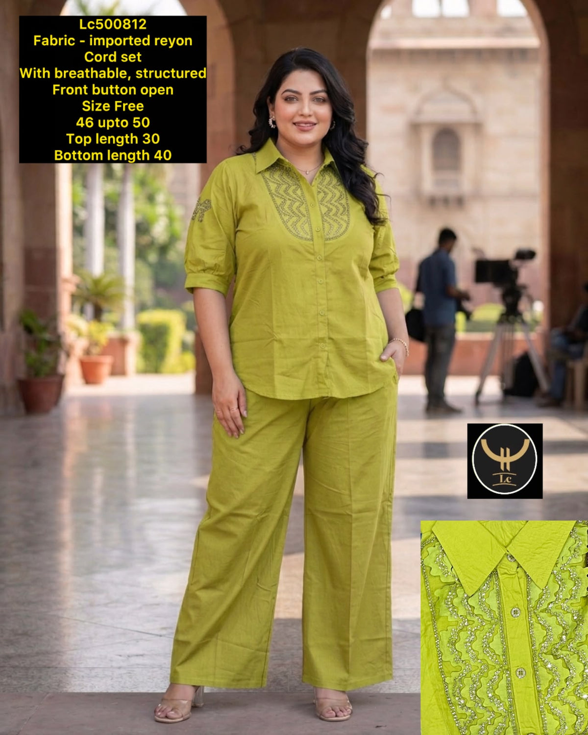 Elevate your everyday style with our premium Imported Rayon Cord Set
