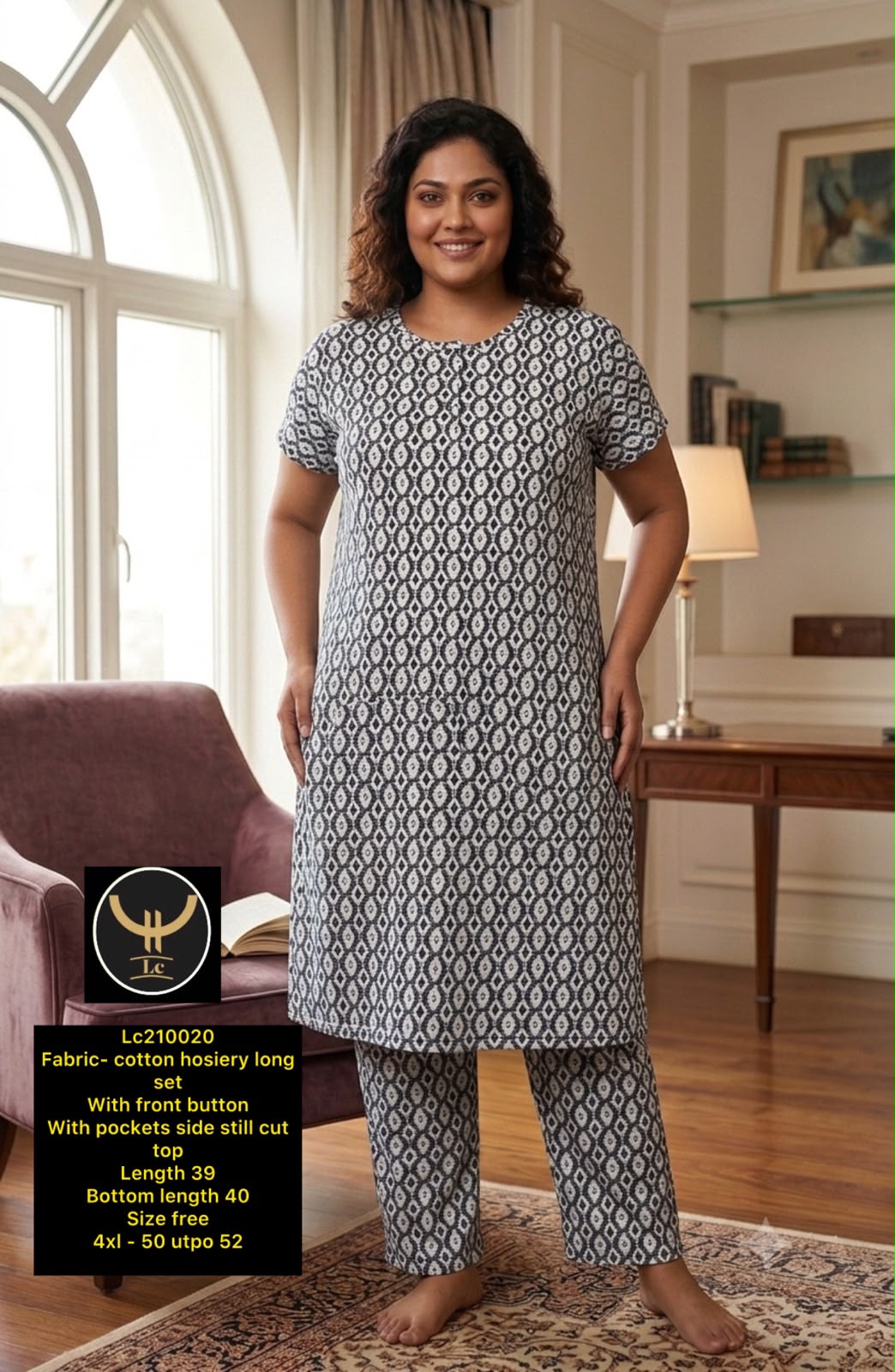Comfortable & Stylish Cotton Hosiery Long Set