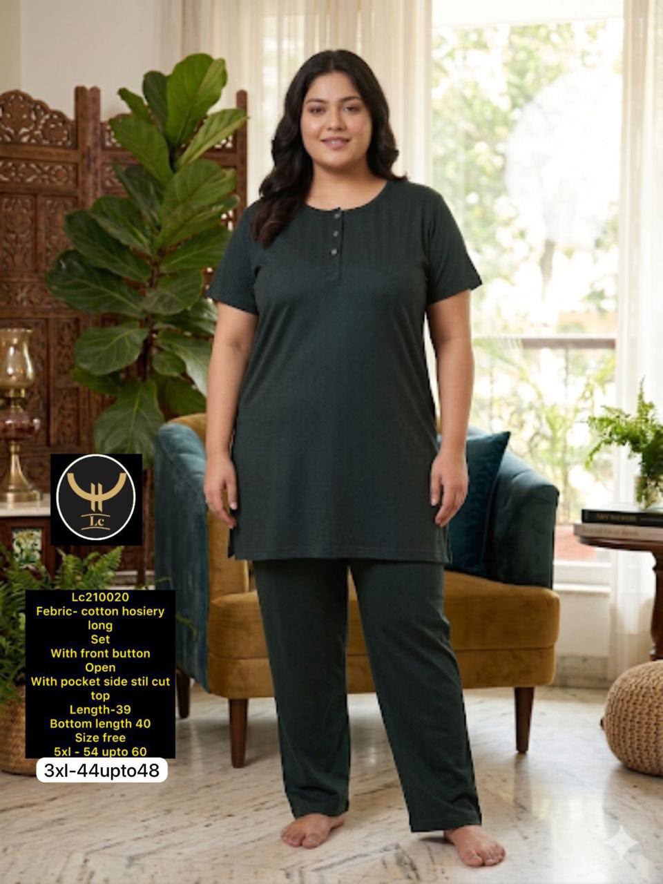 Comfortable & Stylish Cotton Hosiery Long Set