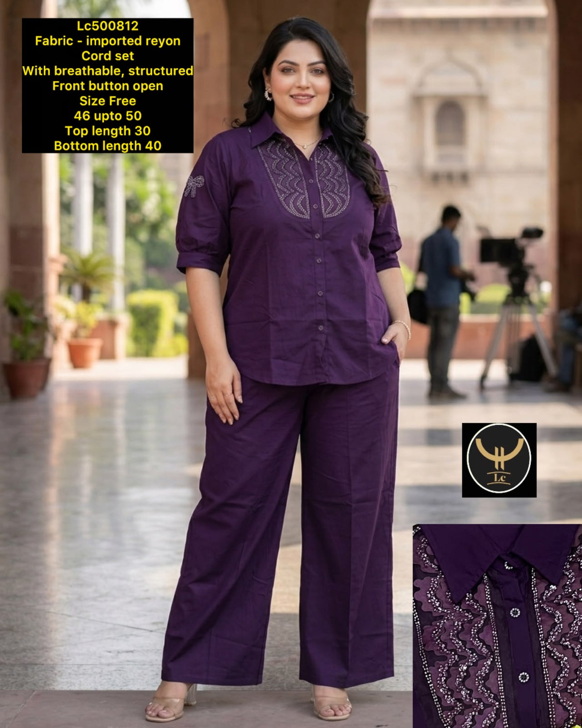 Elevate your everyday style with our premium Imported Rayon Cord Set