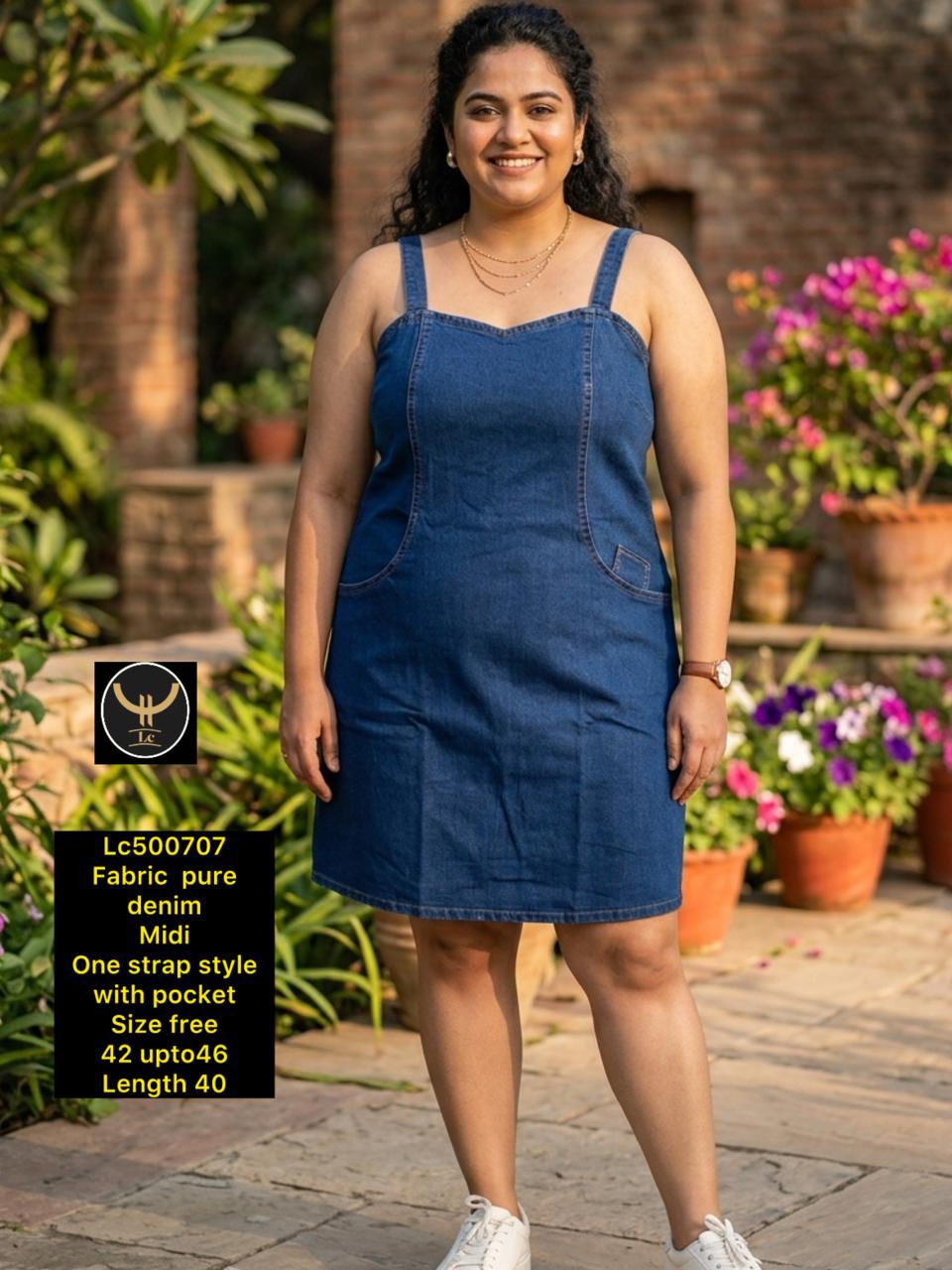 Stylish Denim Midi Dresses