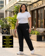 Imported Cotton Hosiery Track Pants with Drawstring & 2 Pockets