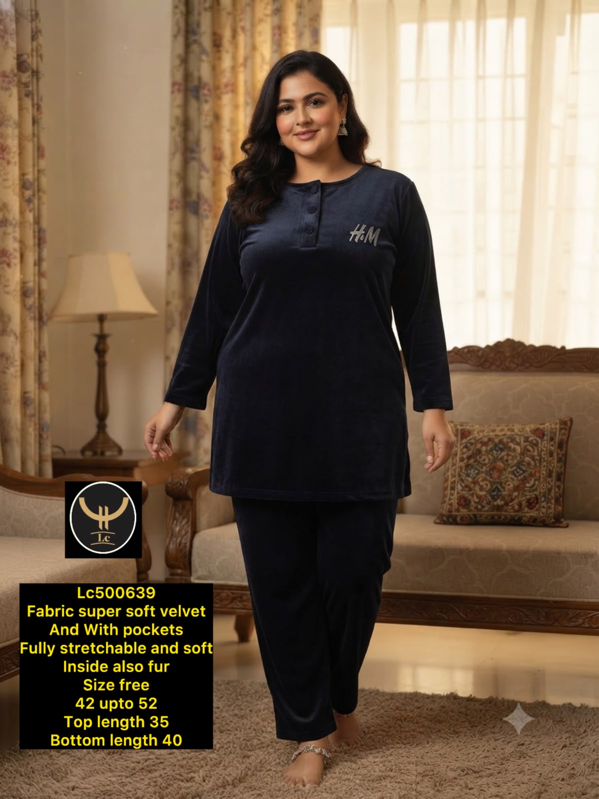 Super Soft Velvet Lounge Set