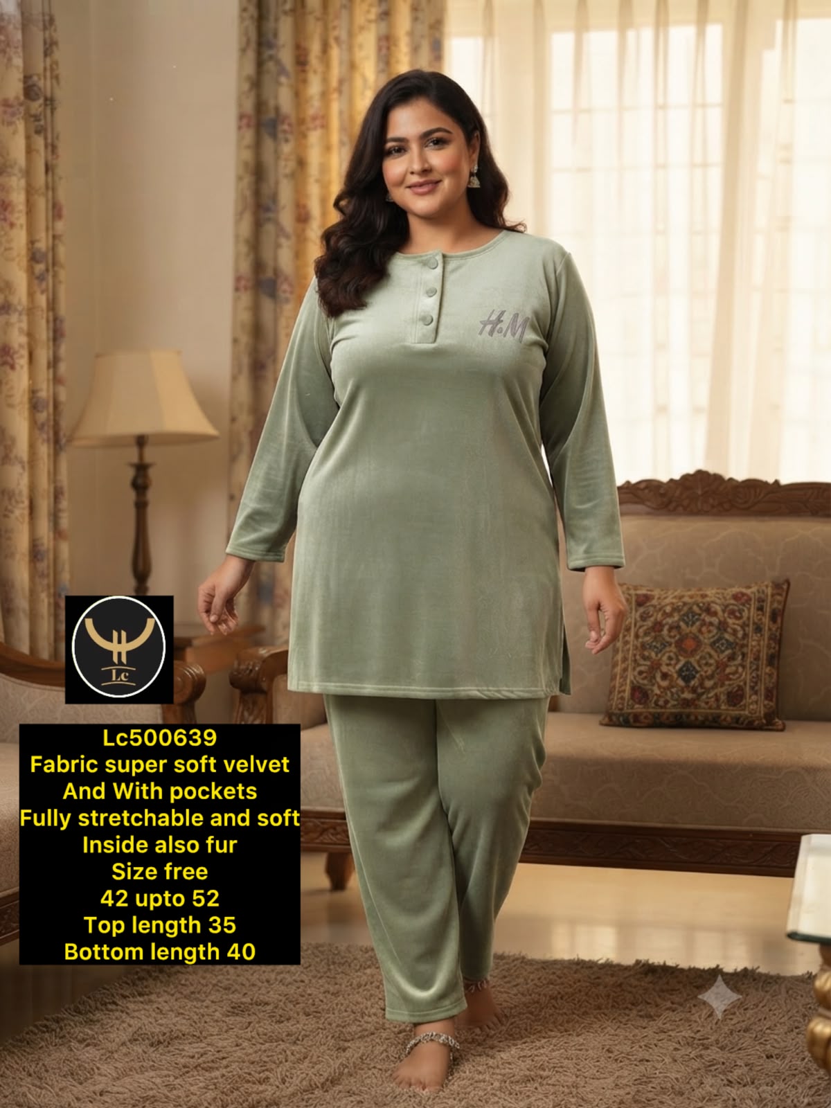 Super Soft Velvet Lounge Set