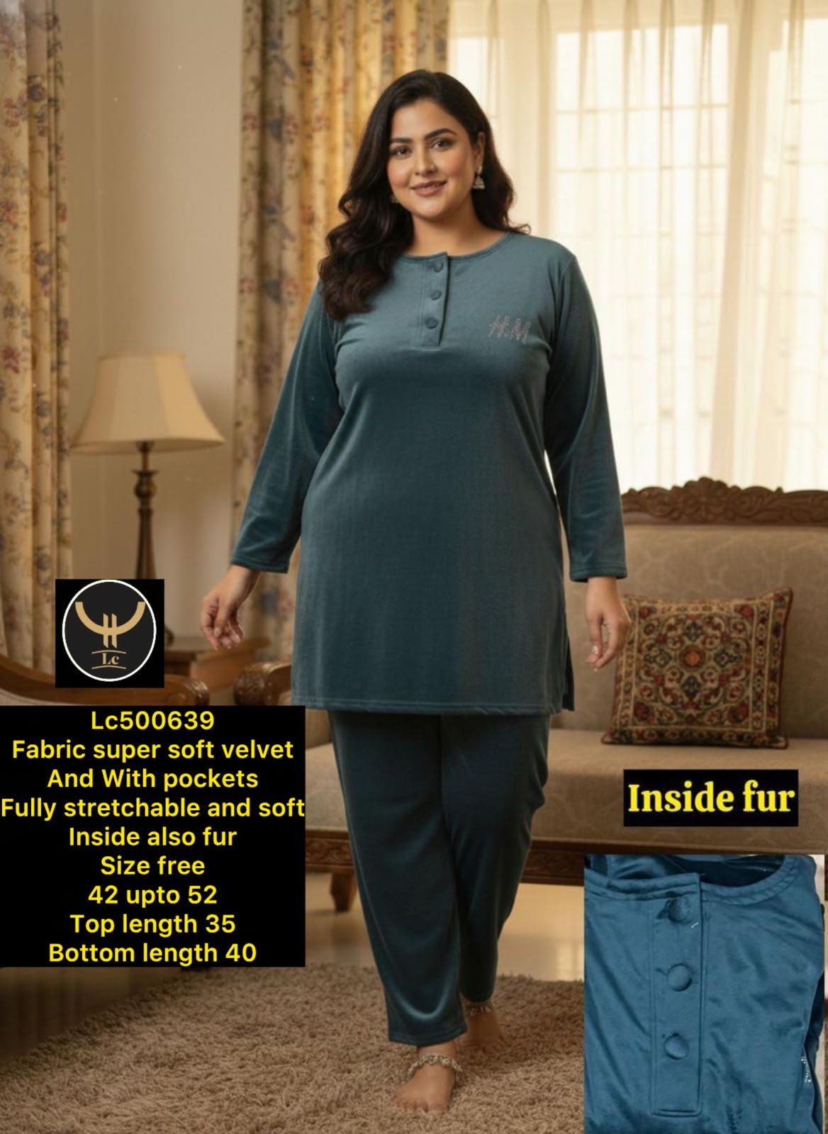 Super Soft Velvet Lounge Set