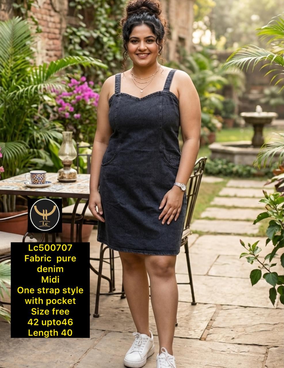 Stylish Denim Midi Dresses