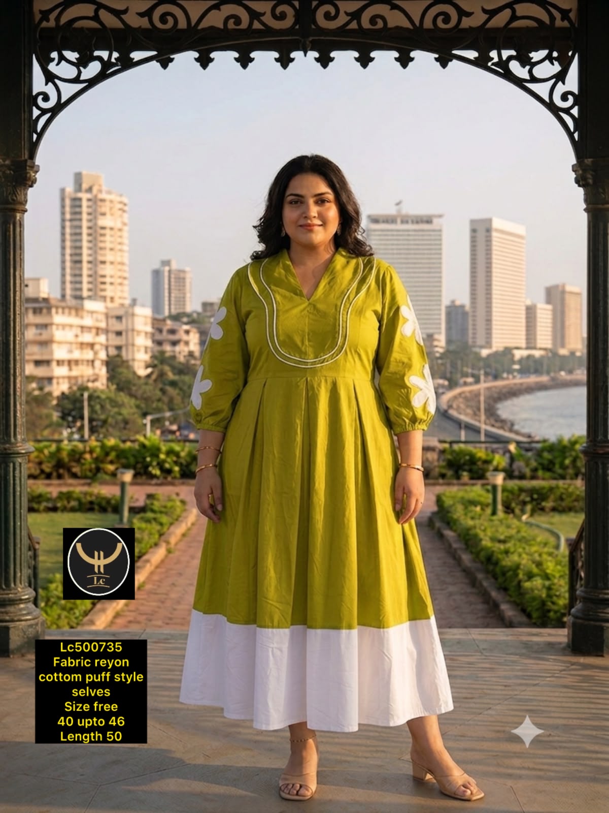 A-LINE COLOR-NLOCK MAXI DRESS