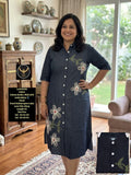 Women's Classic Denim  Dress