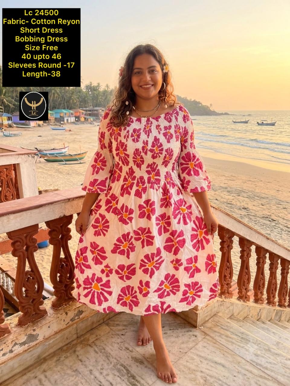Vibrant cotton vacation Dress