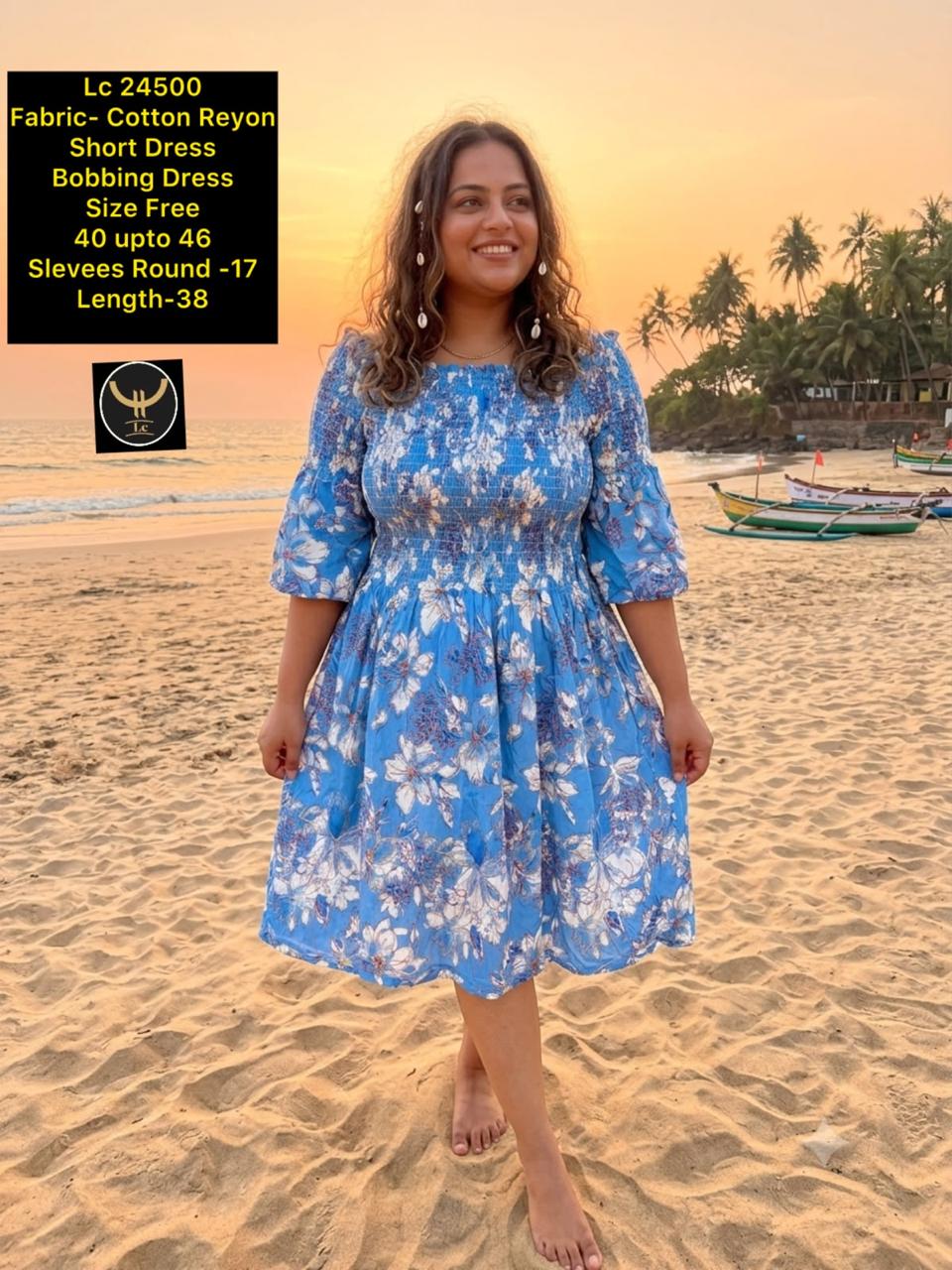 Vibrant cotton vacation Dress