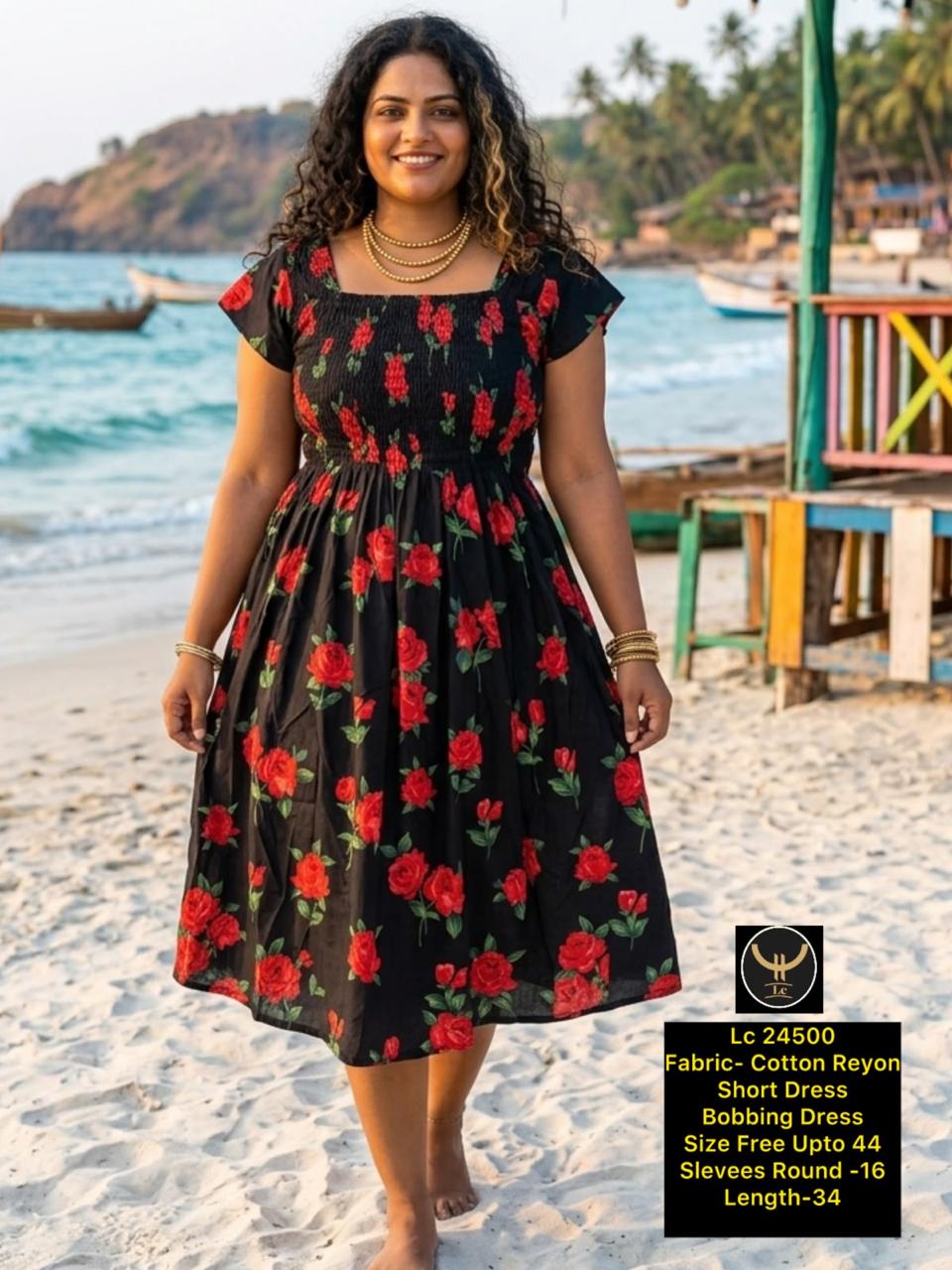 Vibrant cotton vacation Dress