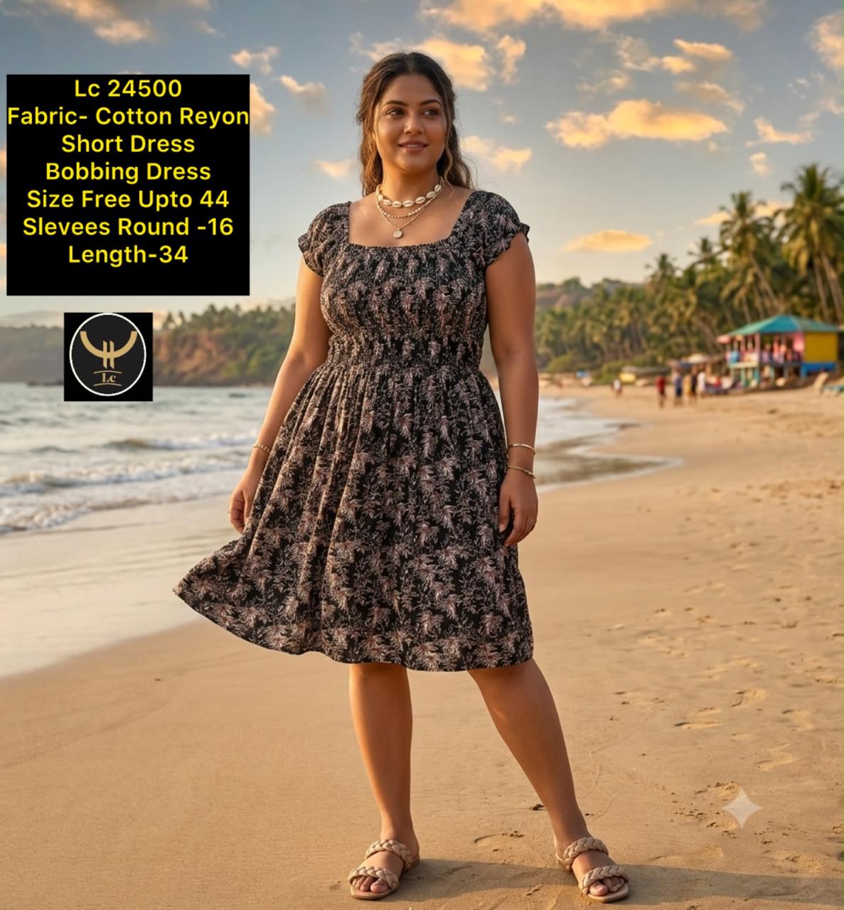 Vibrant cotton vacation Dress