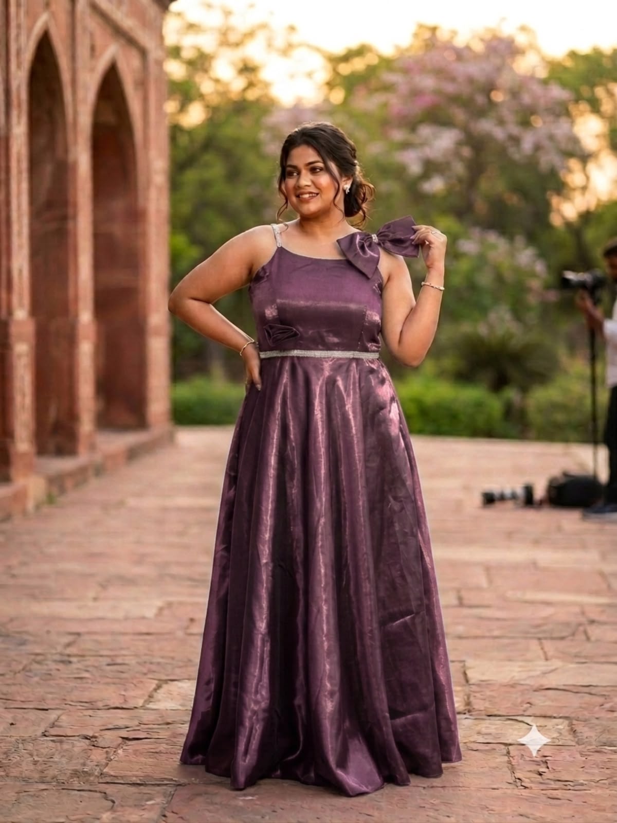 Women's   stylish  Work Detailing gown