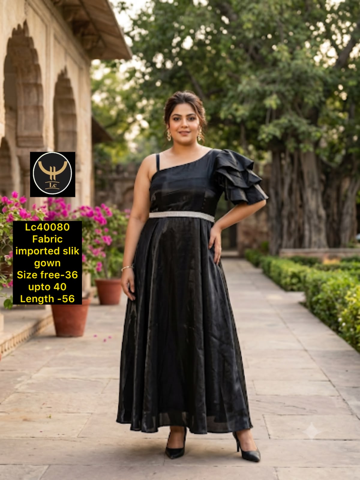 Women's   stylish  Work Detailing gown