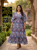 Stain slik stylish maxi dress