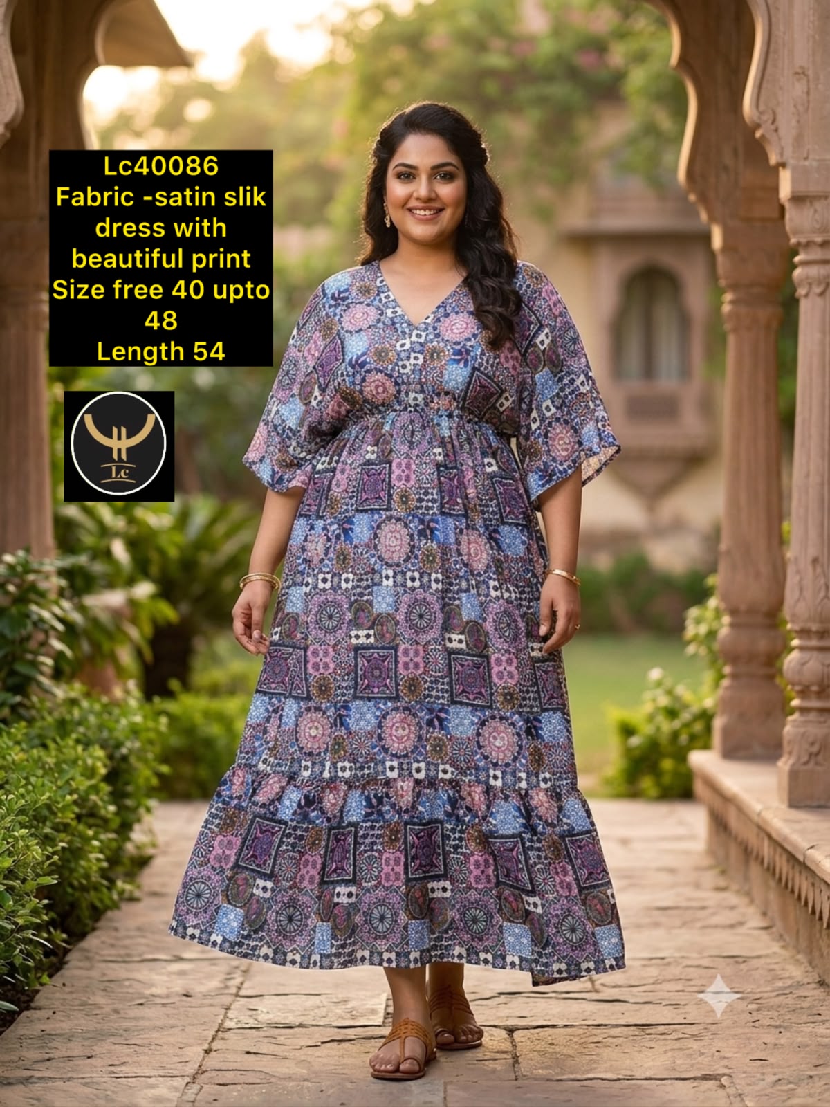 Stain slik stylish maxi dress