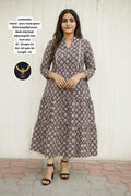 Cotton stlush lac dress