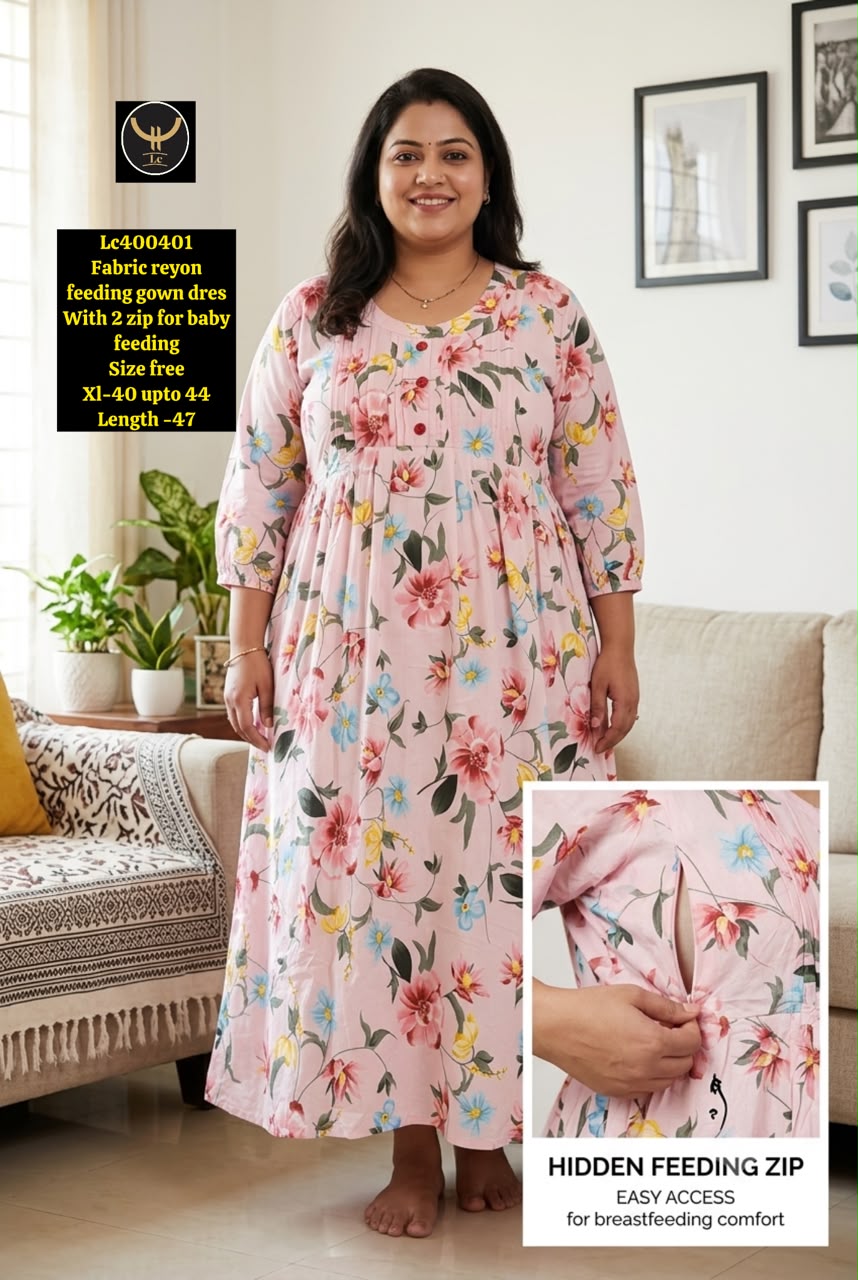 Women's Feeding-Friendly Longline  Maternity dress