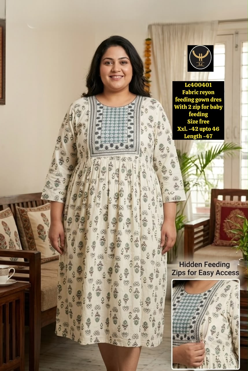 Women's Feeding-Friendly Longline  Maternity dress
