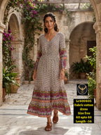 Summer Floral Printed Breathable cotton dress