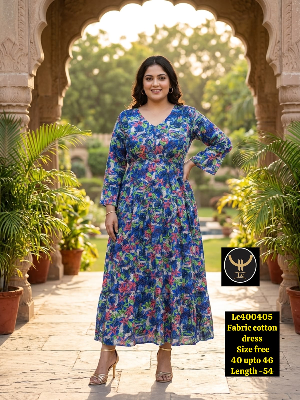 Summer Floral Printed Breathable cotton dress