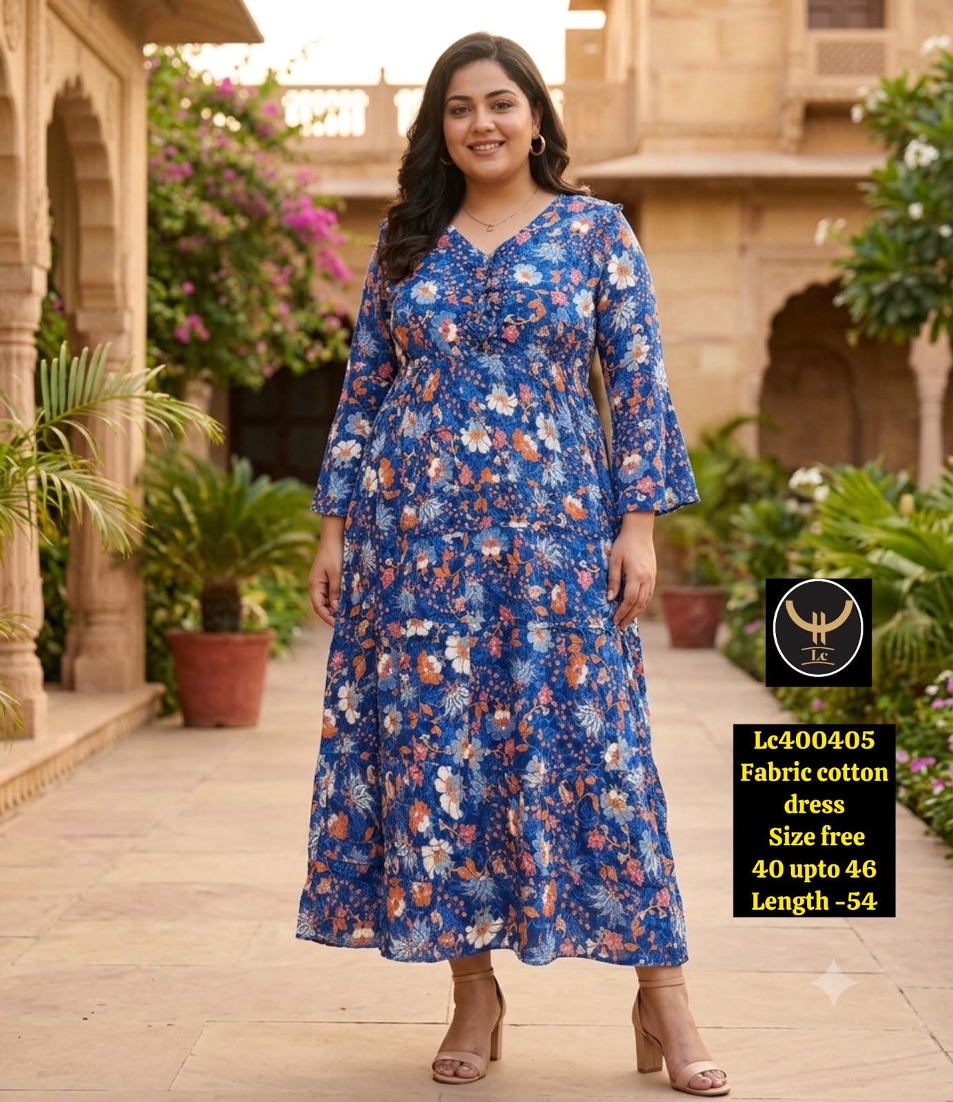 Summer Floral Printed Breathable cotton dress