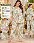 Women Tie-Dye Crush Fabric Co-ord Set with Floral Patches