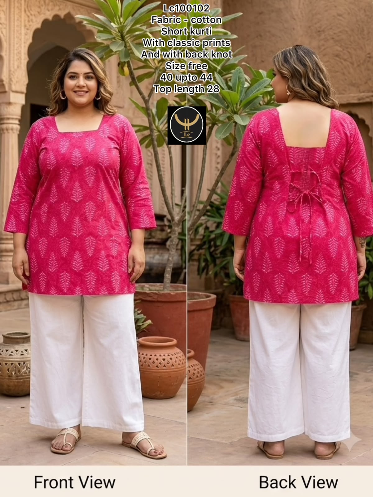💕 beautiful Classic Prints with Stylish Cotton Short Kurtis🥰