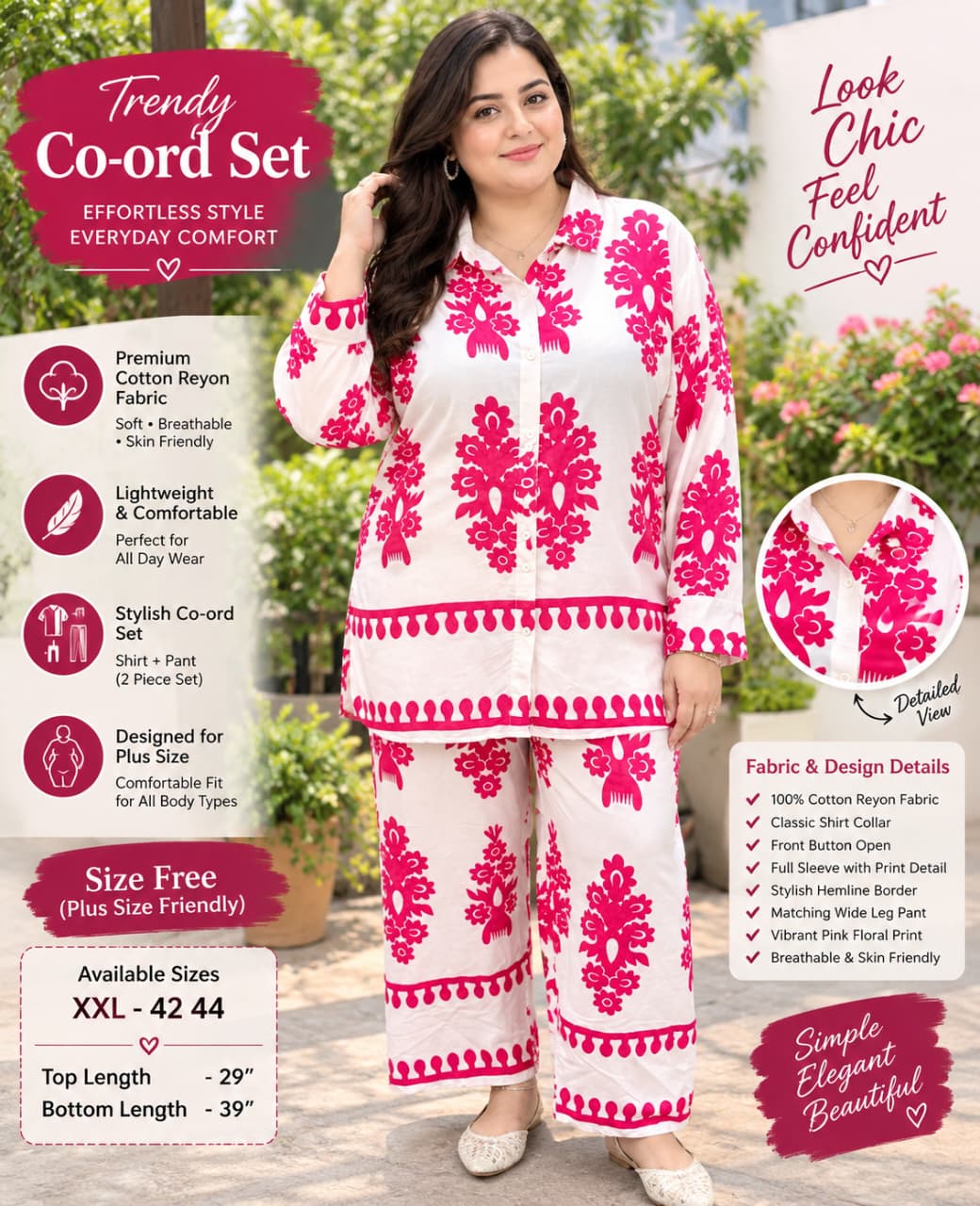 Summer Breeze Printed Cord Set