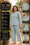 Daily rinted Front-Open Casual Co-ord Set